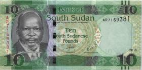 Süd Sudan / South Sudan P.12b 10 South Sudanese Pounds 2016 (1) 