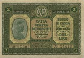 Italien / Italy P.M05 2 Lire 1918 (2) 