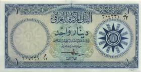 Irak / Iraq P.053a 1 Dinar (1959) (3+) 