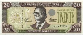 Liberia P.28a 20 Dollars 2003 (1) 