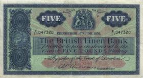 Schottland / Scotland P.161b 5 Pounds 6.6.1956 (3) 