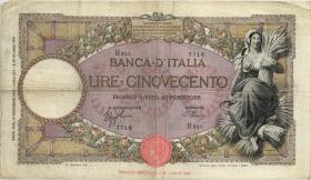 Italien / Italy P.051d 500 Lire 1940 (4) 