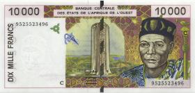 West-Afr.Staaten/West African States P.314Cc 10000 Francs 1995 (1) 