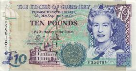 Guernsey P.57c 10 Pounds(1995) (3+) 
