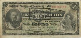 Argentinien / Argentina P.218 1 Peso 1897 overprint 20.9.1987 (3) 