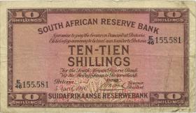 Südafrika / South Africa P.082d 10 Shillings 1941 (3/4) 