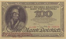 Polen / Poland P.017N 100 Marek 1919 Nachdruck 1979 (1) 
