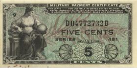 USA / United States P.M22 5 Dollar (1951) Serie 481 (2) 