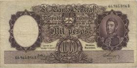 Argentinien / Argentina P.274 1.000 Pesos (1955-65) (3-) 