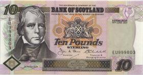 Schottland / Scotland P.120d 10 Pounds Sterling 2001 EU 999803 (1) 