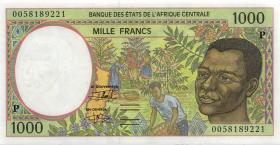 Zentral-Afrikanische-Staaten / Central African States P.302Fg 1000 Francs 2000 (1) 