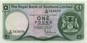 Schottland / Scotland P.336a 1 Pound 1975 (3+) 