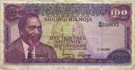 Kenia / Kenya P.14c 100 Shillings 1976 (3) 
