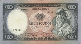 Mozambique P.112b 1000 Escudos 1972 (3) 