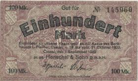 Notgeld Henschel & Sohn 100 1922 (2) 