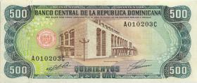 Dom. Republik/Dominican Republic P.137a 500 Pesos Oro 1991 (3+) 