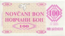 Bosnien & Herzegowina / Bosnia P.006g 100 Dinara 1992 (1) 