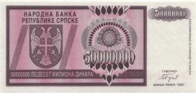 Bosnien & Herzegowina / Bosnia P.145s 50.000.000 Dinara 1993 Specimen (1) 