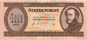 Ungarn / Hungary P.177a 5.000 Forint 1990 (1) 