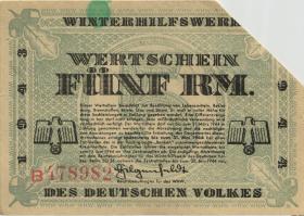 WHW-41 5 Reichsmark 1943/44 entwertet (3) 