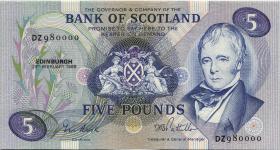 Schottland / Scotland P.112f 5 Pounds 1988 DZ (1) 