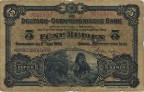 R.900: Deutsch-Ostafrika 5 Rupien 1905 No.26488 (4) 