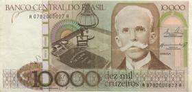Brasilien / Brazil P.203a 10.000 Cruzeiros (1984) (3+) 