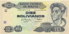 Bolivien / Bolivia P.228 10 Bolivianos (2005) (2+) 