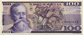 Mexiko / Mexico P.074c 100 Pesos 25.3.1982 (1) 