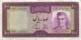 Iran P.086a 100 Rials (1969-71) (3) 