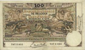 Belgien / Belgium P.078 100 Francs 13.3.1919 (3+) 