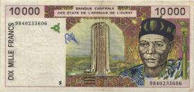 West-Afr.Staaten/West African States P.914Sc 10.000 Francs 1998 Guinea-Bissau (3) 