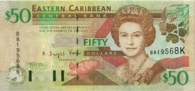 Ost Karibik / East Caribbean P.40k 50 Dollars (2000) (3+) 
