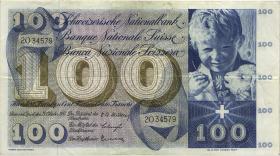 Schweiz / Switzerland P.49a 100 Franken 1956 U.1 (3) 