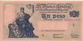 Argentinien / Argentina P.257 1 Peso L.1947 L (1) 