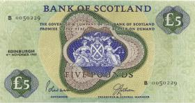Schottland / Scotland P.110a 5 Pounds 4.11.1968 (2) 