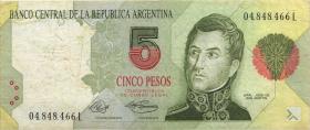 Argentinien / Argentina P.341a 5 Pesos (1992-97) (3) 