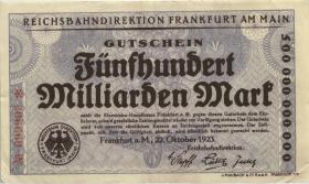PS1225 Reichsbahn Frankfurt 500 Milliarden Mark 1923 (3) 
