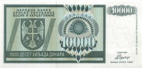 Bosnien & Herzegowina / Bosnia P.139s 10.000 Dinara 1992 Specimen (1) 