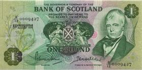 Schottland / Scotland P.111a 1 Pound 31.8.1971 (3+) 