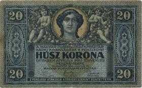 Ungarn / Hungary P.038 20 Kronen 15.7.1919 (3) 