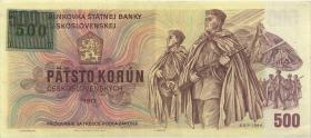 Tschechien / Czech Republic P.02a 500 Kronen (1993) U Kuponausgabe (2) 