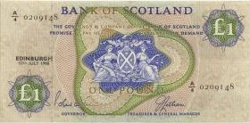 Schottland / Scotland P.109a 1 Pound 1968 (3+) 