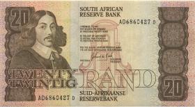 Südafrika / South Africa P.021d 20 Rand (1982-85) (2) 