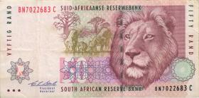 Südafrika / South Africa P.125a 50 Rand (1992) (3) 