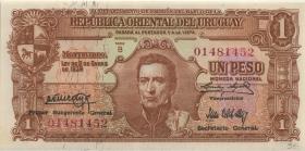 Uruguay P.035a 1 Peso 1939 Serie B (1) 