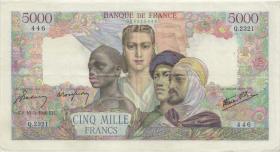 Frankreich / France P.103c 5000 Francs 1946 (3) 