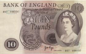 Großbritannien / Great Britain P.376c 10 Pfund (1964-75) (2) 