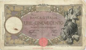 Italien / Italy P.051d 500 Lire 1941 (4) 