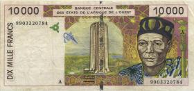 West-Afr.Staaten/West African States P.114Ah 10.000 Francs 1999 (3) 